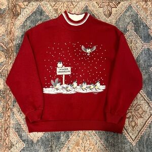 Winter Wonderland Red Sweater
